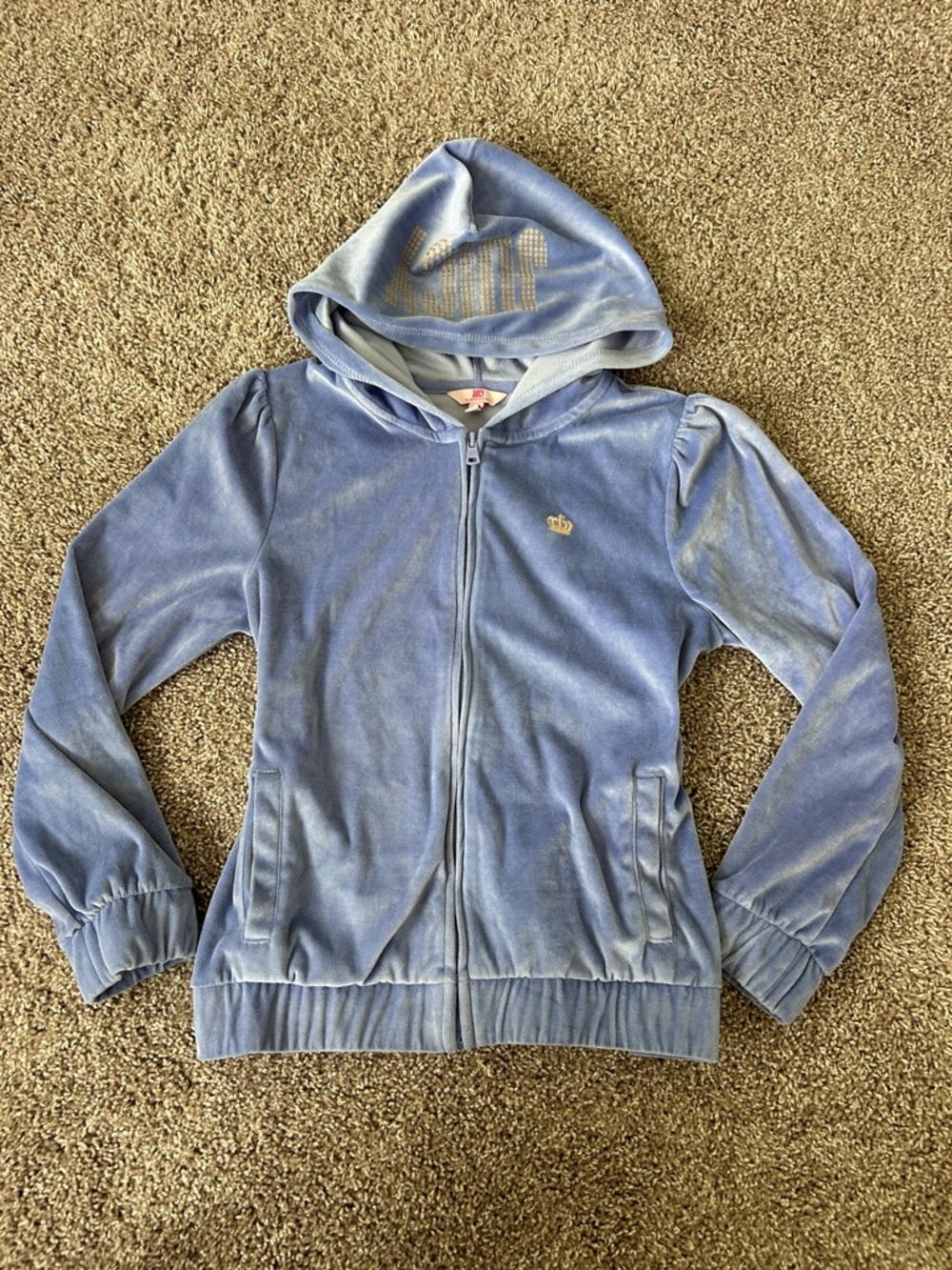 Juicy Couture Girls Velour Zip Hoodie